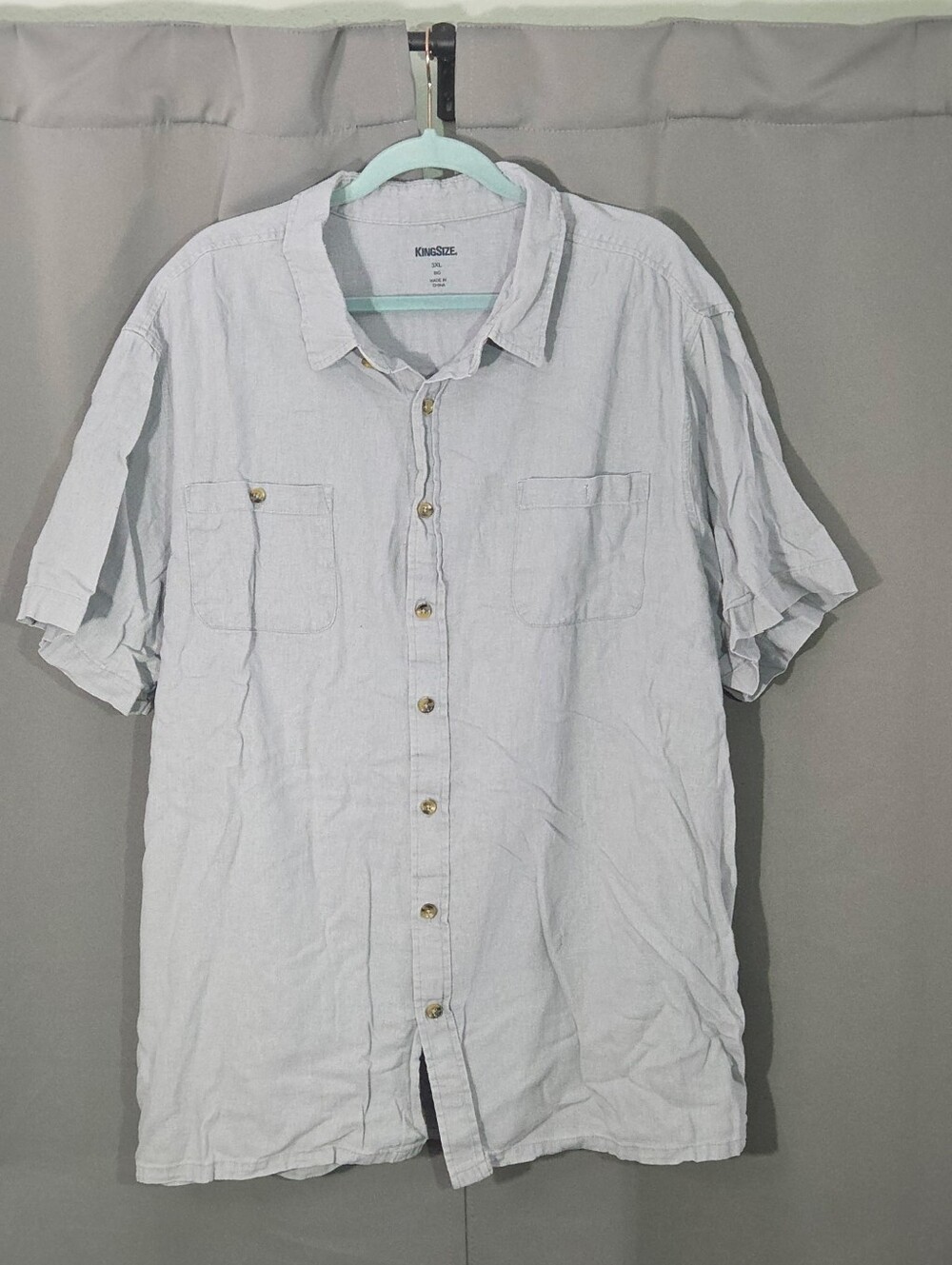 Men's Big And Tall King Size Casual Button Down